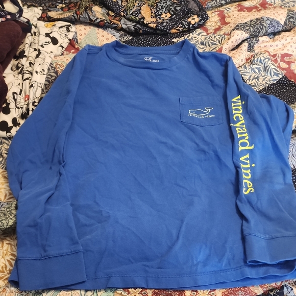 Vineyard Vines Other - Vineyard Vines Blue Shirt with Yellow Logo